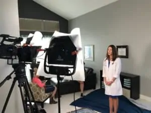 Photo taken during a video shoot with Plum Productions